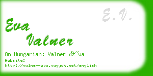 eva valner business card